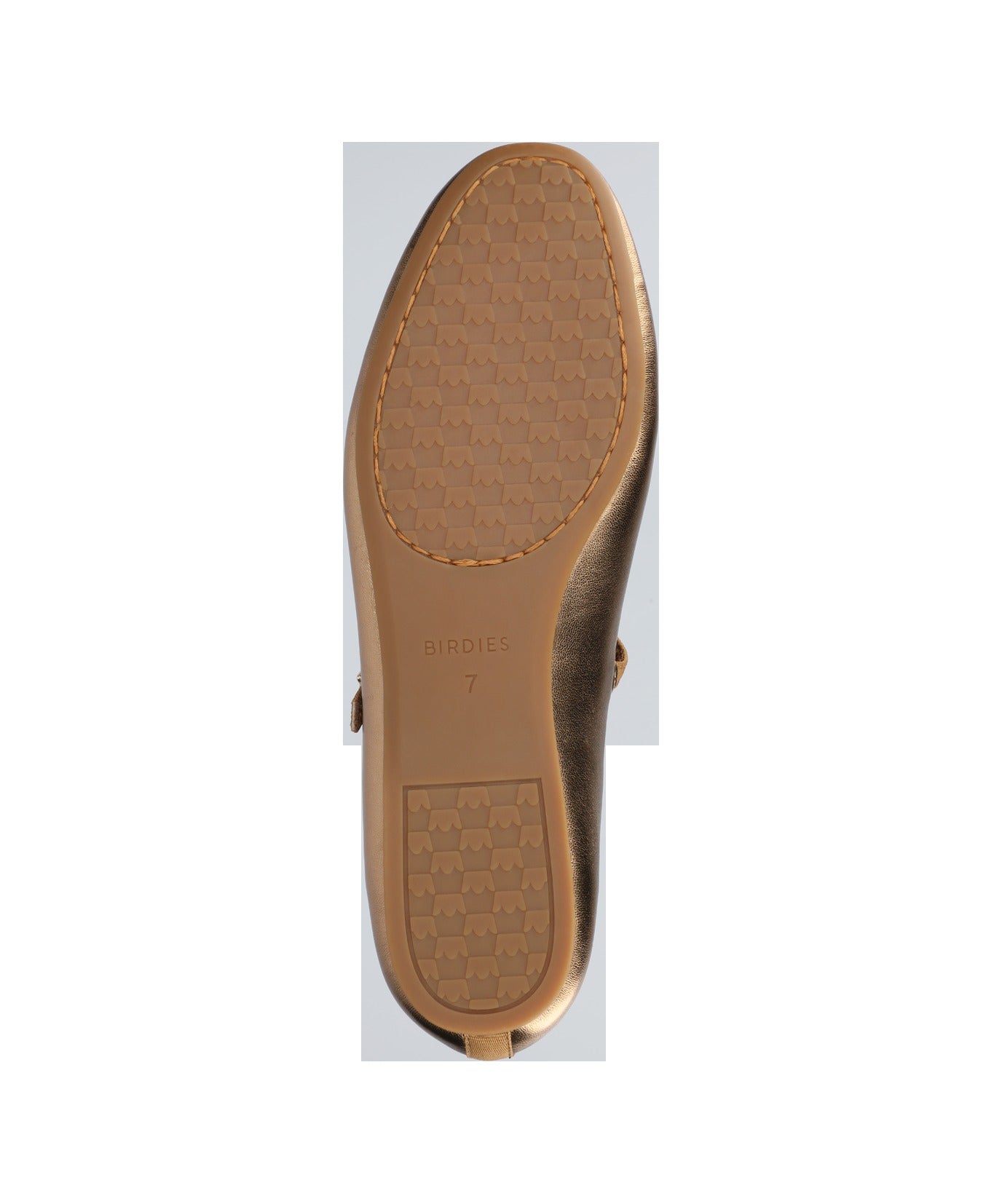 The Hummingbird Mary Jane - Vintage Gold Metal Leather