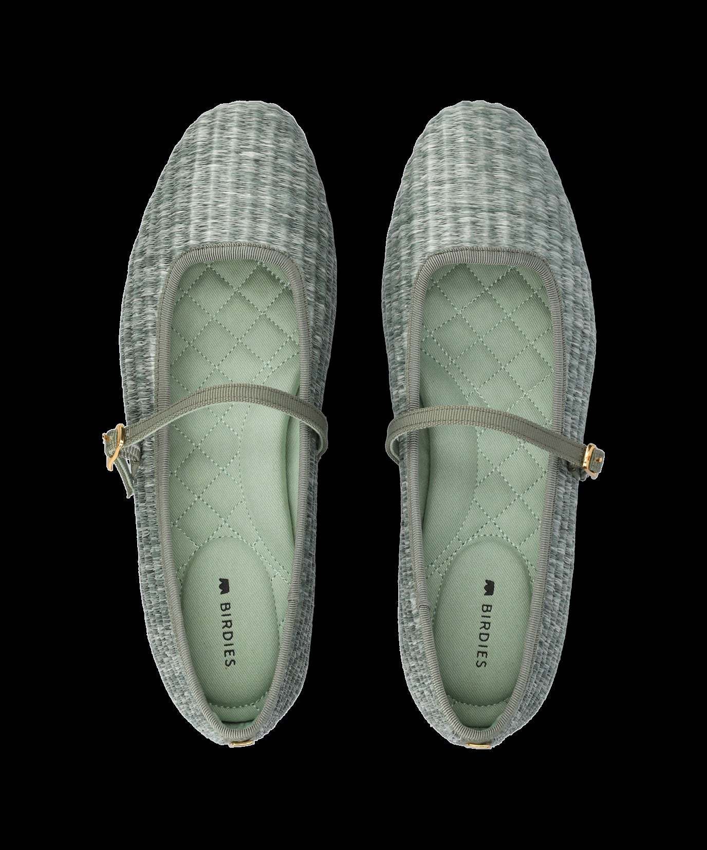 The Hummingbird Mary Jane - Seafoam Raffia