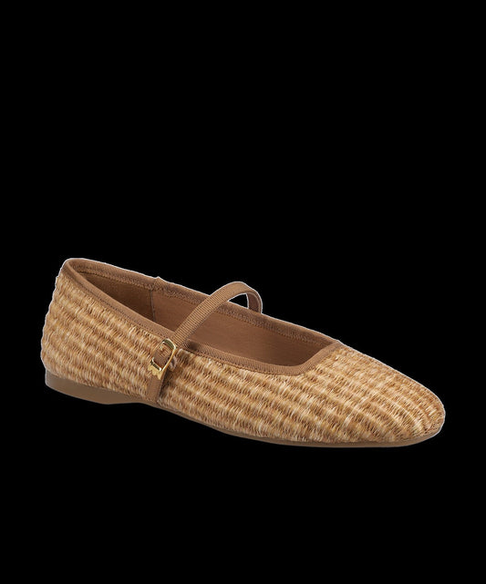 The Hummingbird Mary Jane - Tan Raffia