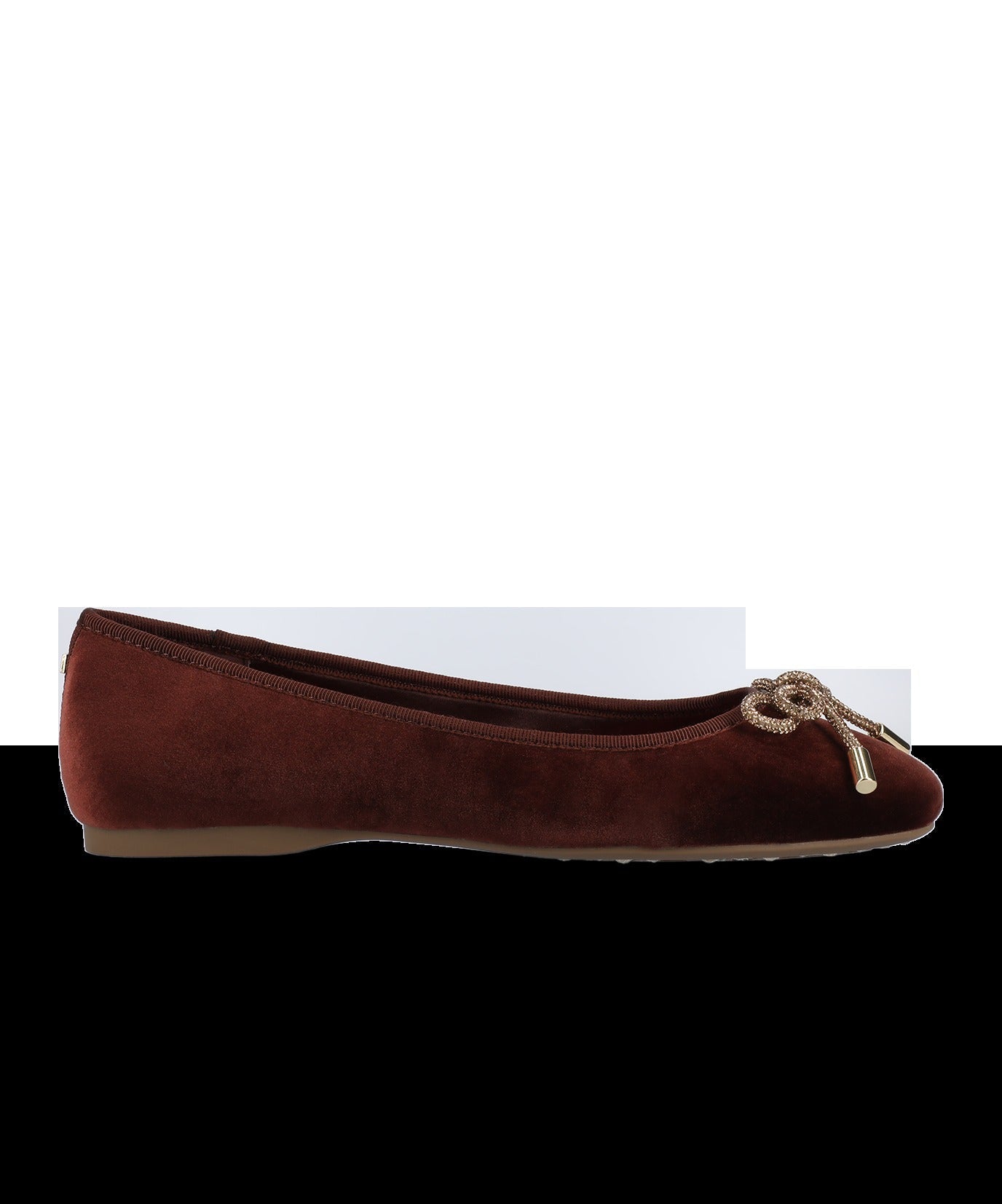 The Hummingbird - Brandy Velvet Jeweled Bow