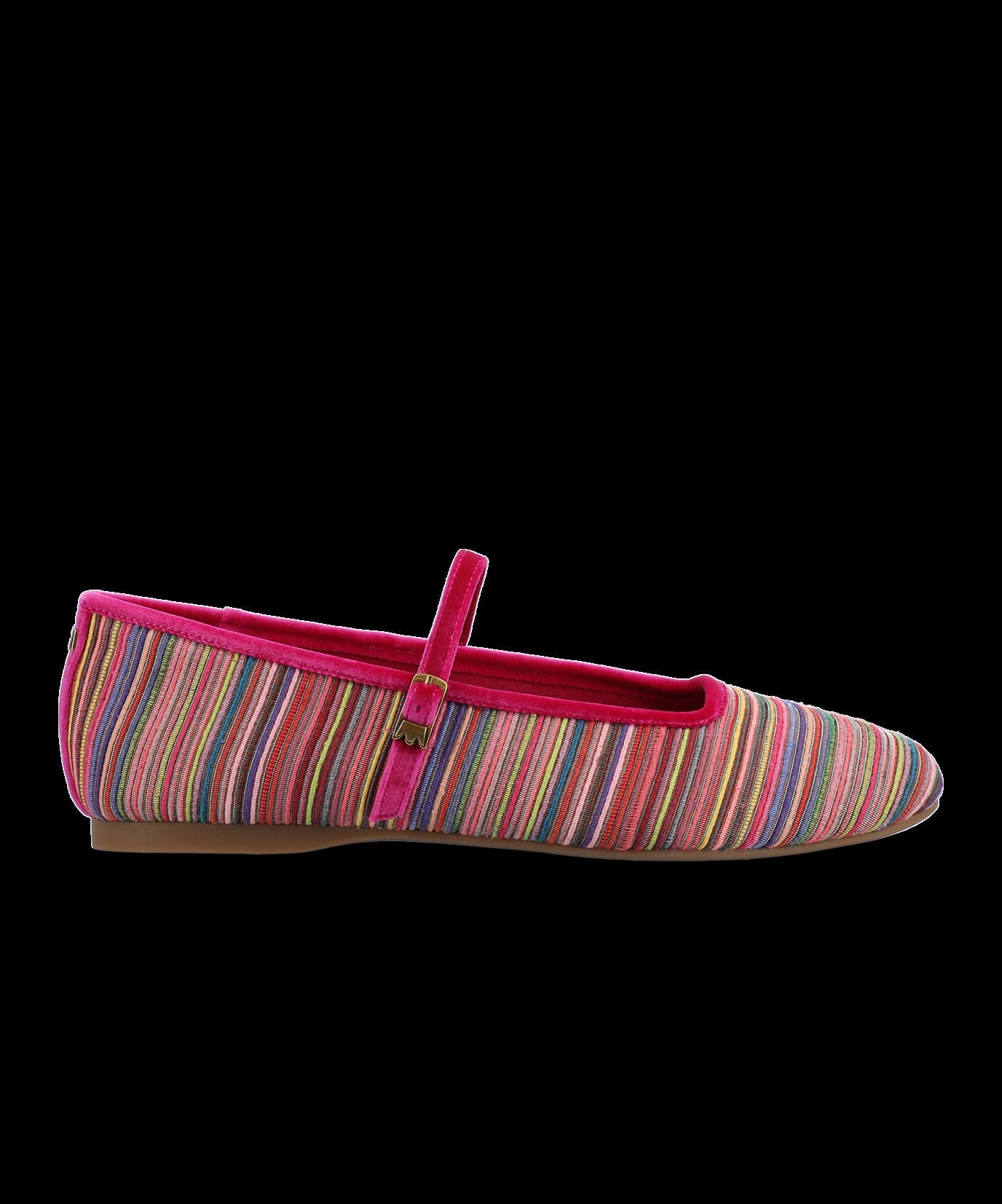 The Hummingbird Mary Jane Grosgrain - Hot Pink Multi Stripe