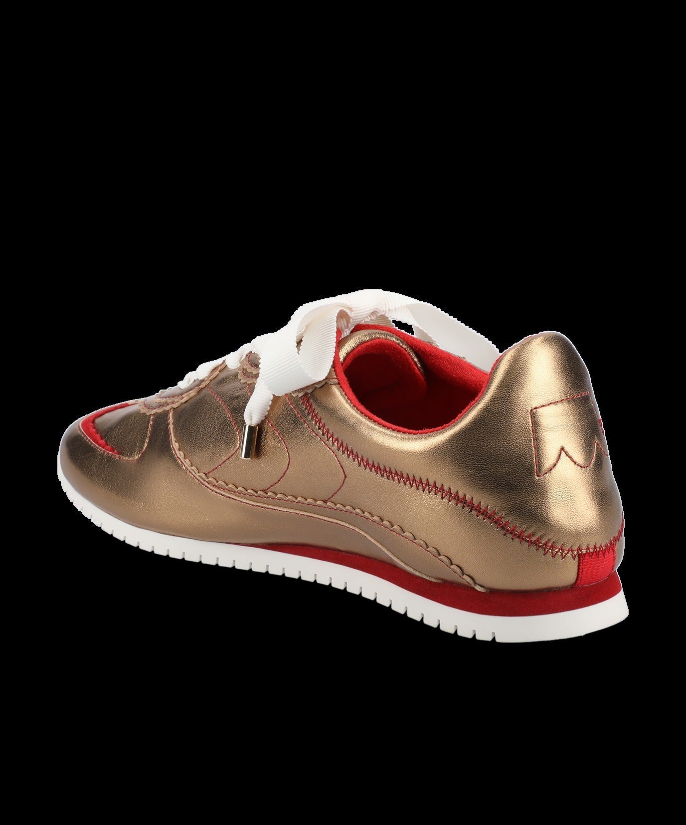 The Speedbird - Vintage Gold Metal Leather