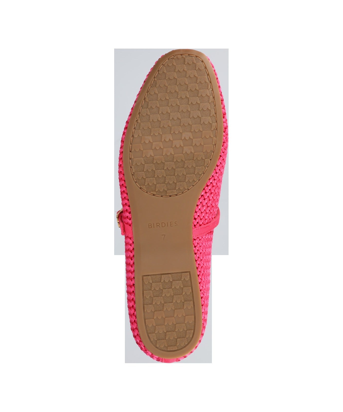 The Hummingbird Mary Jane - Hot Pink Woven Satin