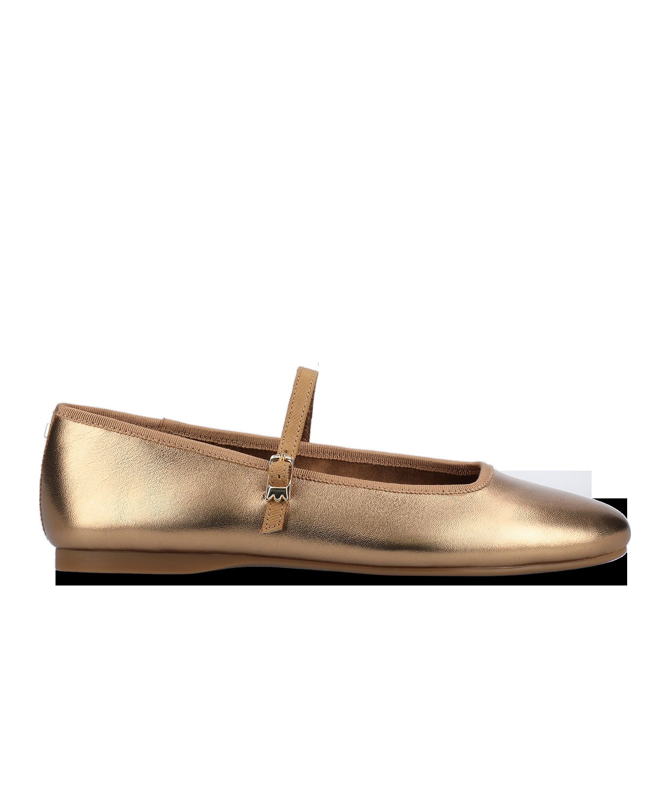 The Hummingbird Mary Jane - Vintage Gold Metal Leather