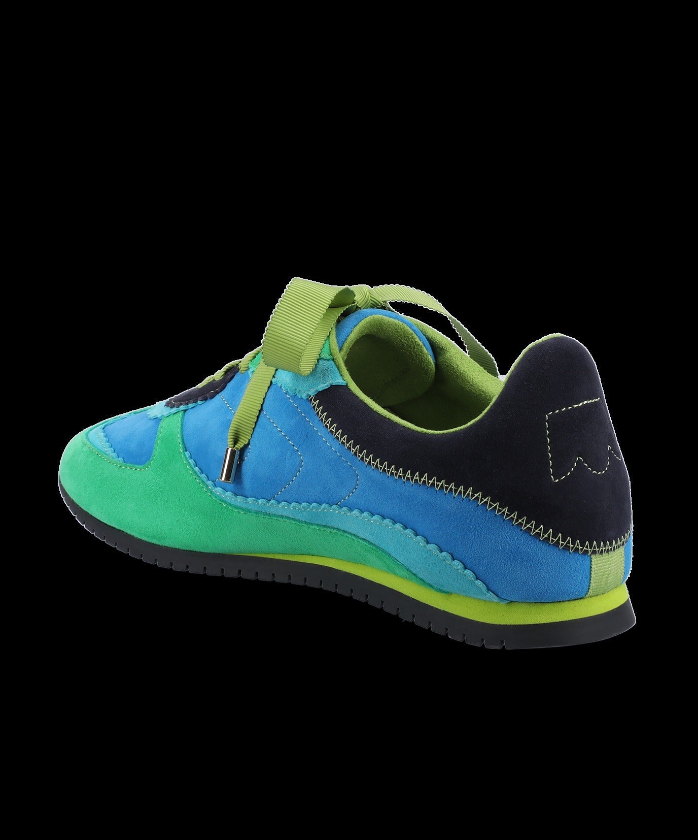 The Speedbird - Multi Cyan Suede