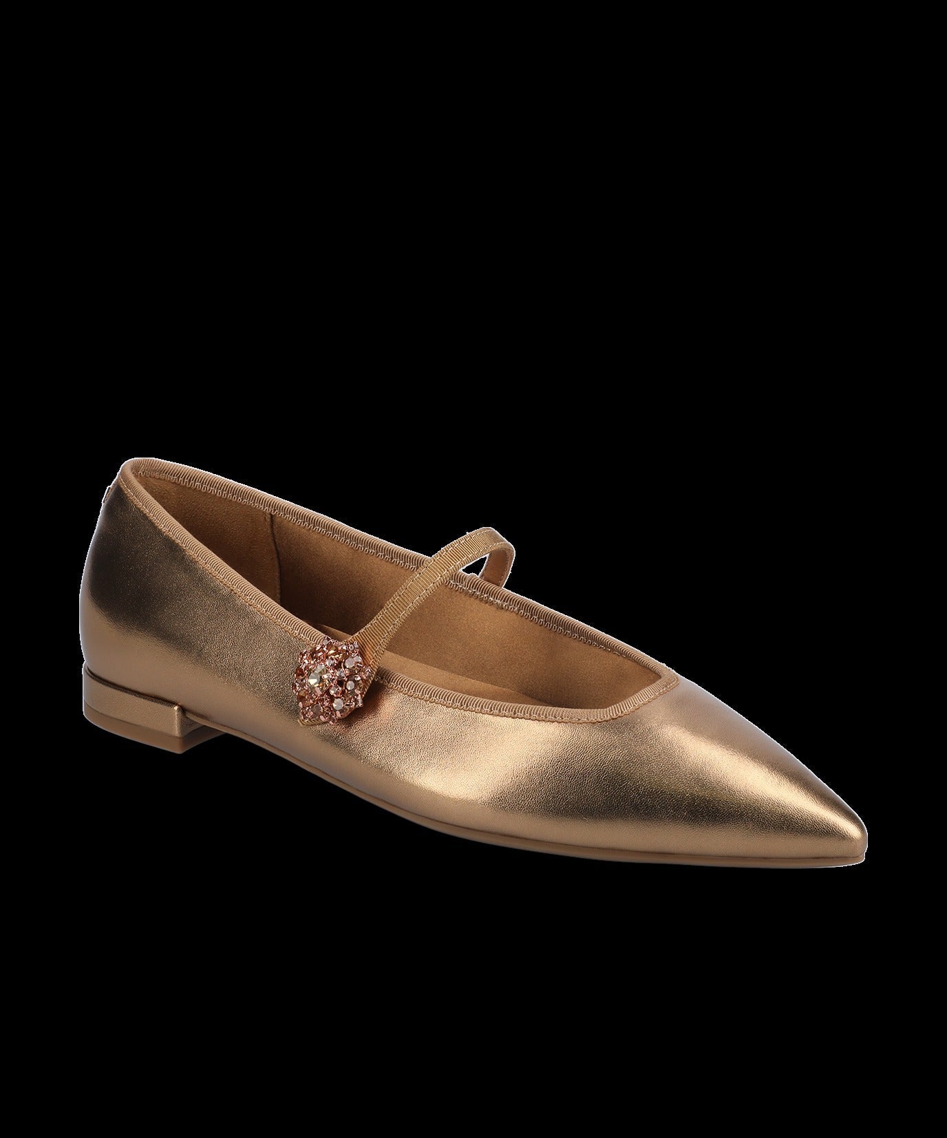 The Goldfinch 15 Mary Jane - Vintage Gold Metal Leather