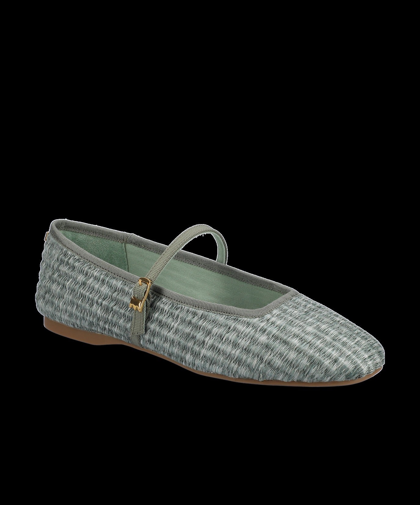 The Hummingbird Mary Jane - Seafoam Raffia