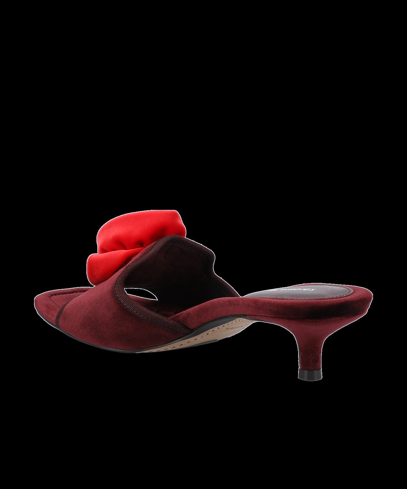 The Kiwi Kitten Flower - Burgundy Velvet