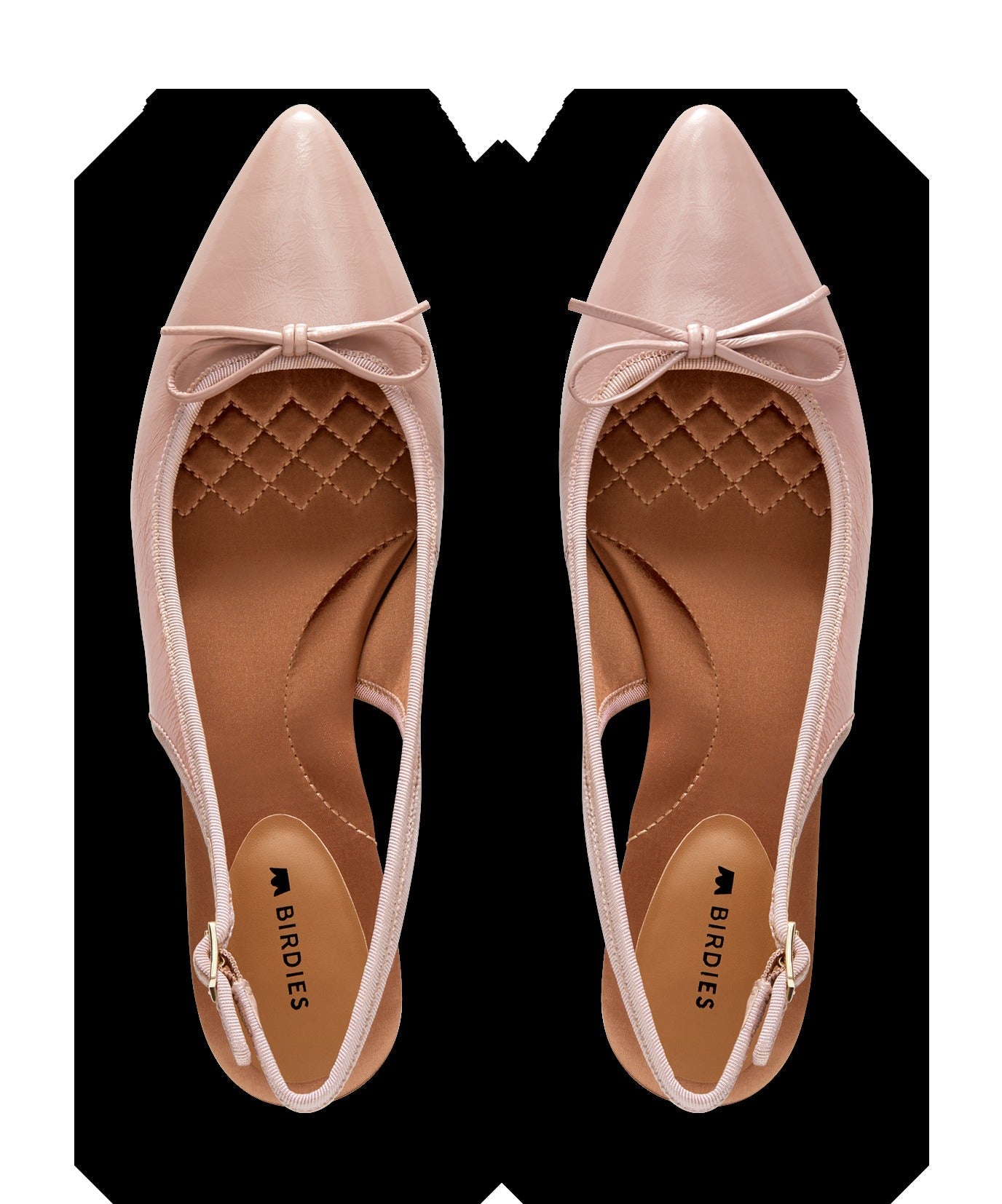 The Goldfinch Kitten Heel - Blush Patent Leather