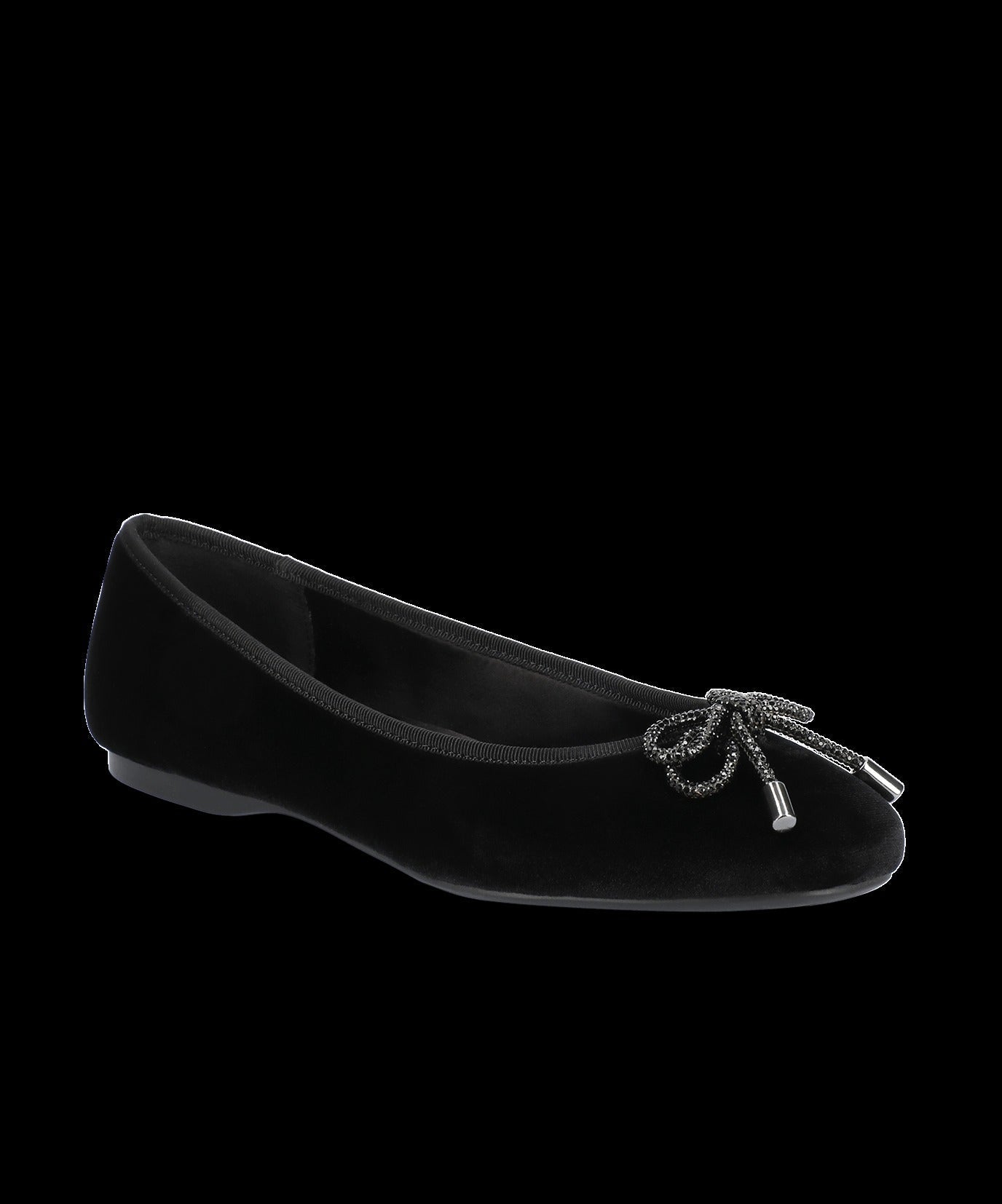 The Hummingbird - Black Velvet Jeweled Bow