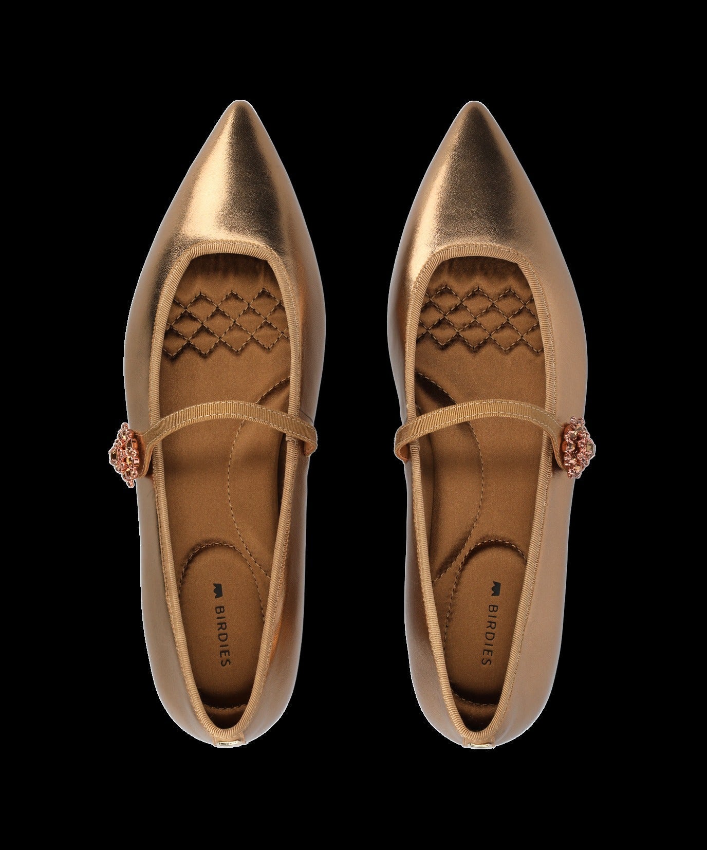 The Goldfinch 15 Mary Jane - Vintage Gold Metal Leather