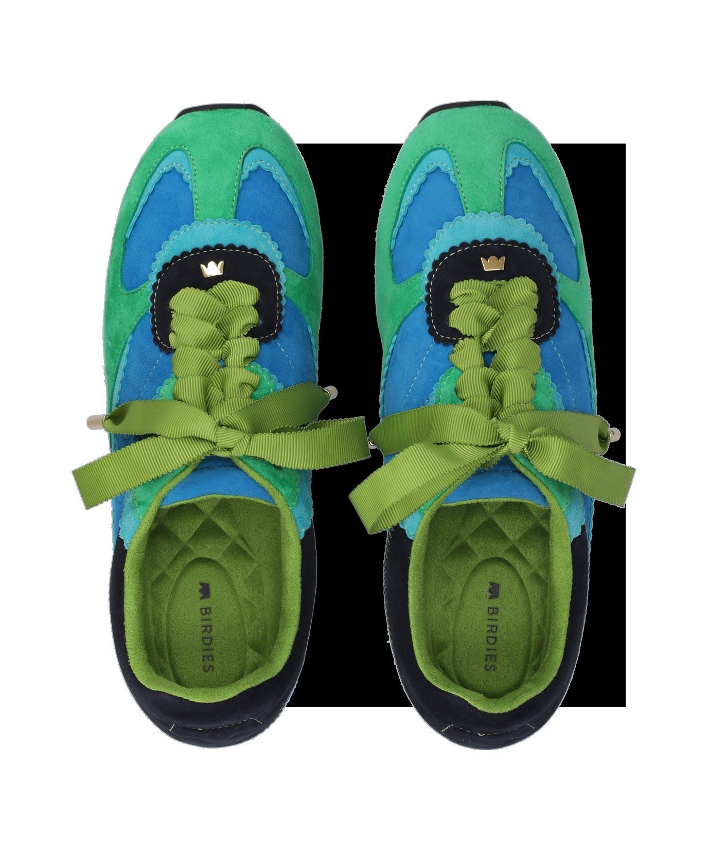 The Speedbird - Multi Cyan Suede