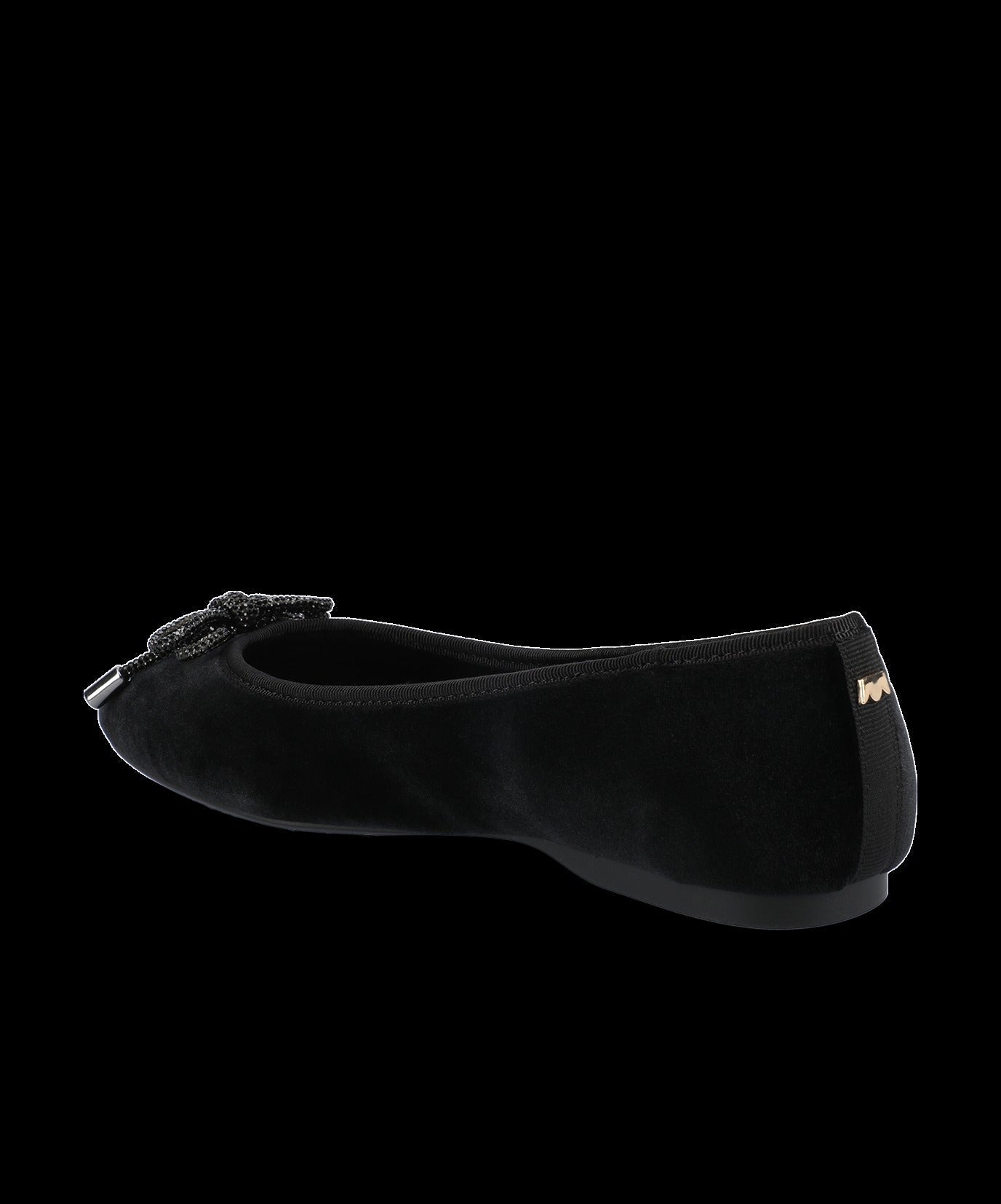 The Hummingbird - Black Velvet Jeweled Bow