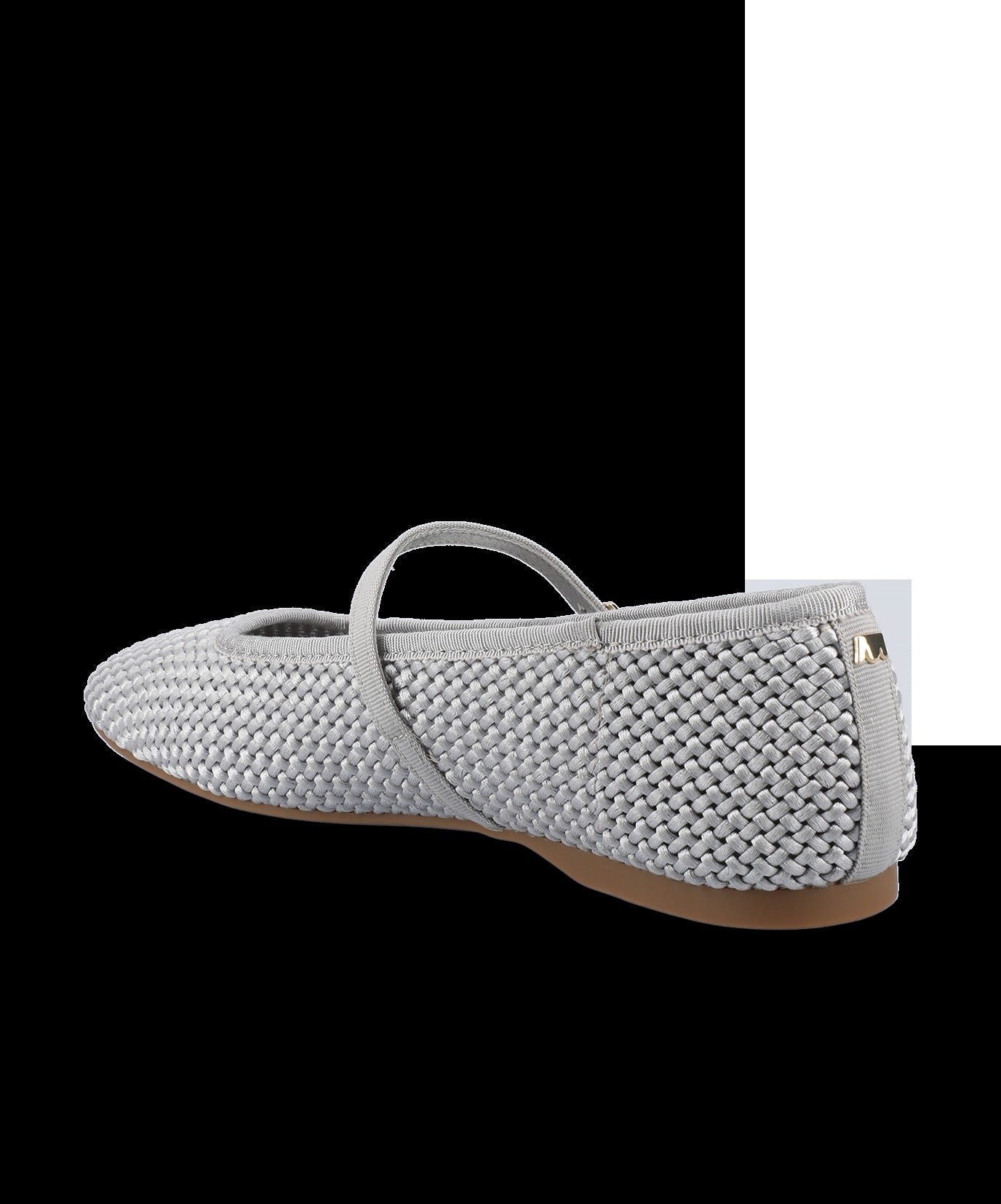 The Hummingbird Mary Jane - Silver Woven Satin