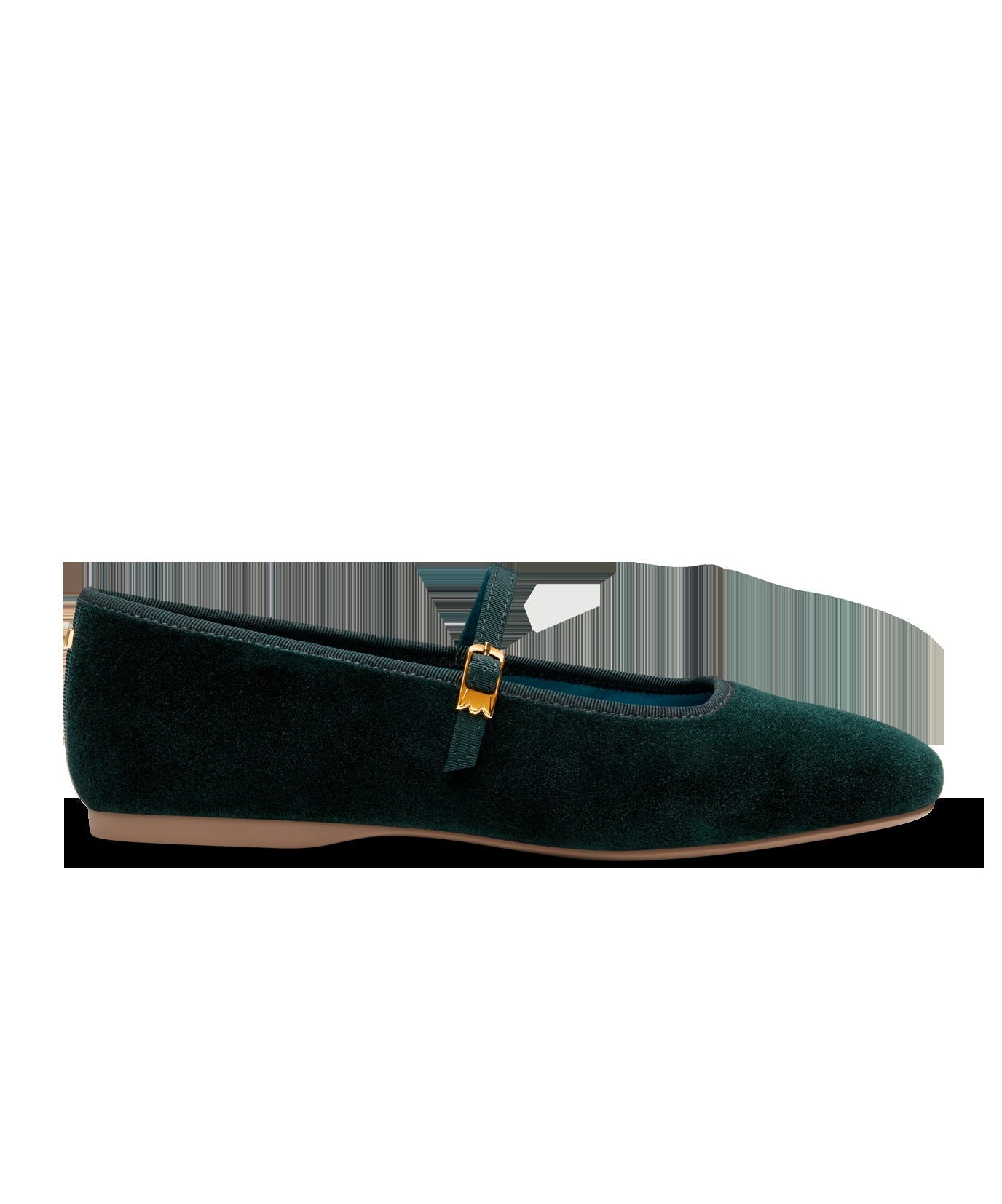 The Hummingbird Mary Jane - Dark Green Velvet