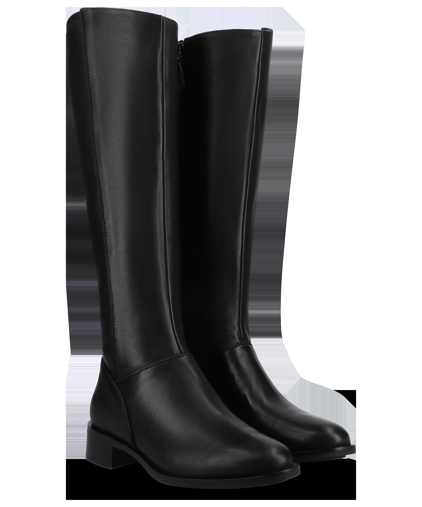 The Starling Tall Boot - Black Leather