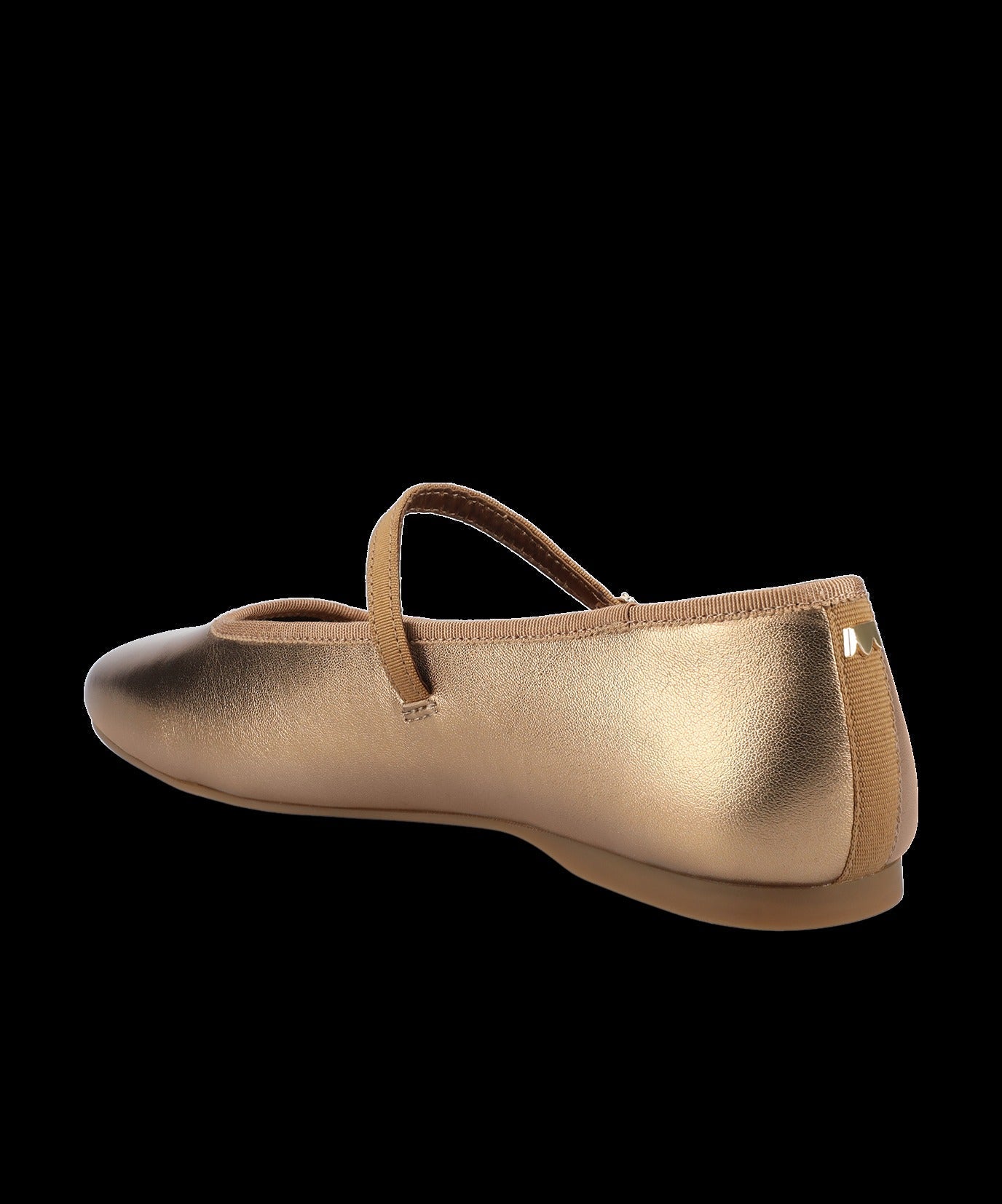 The Hummingbird Mary Jane - Vintage Gold Metal Leather
