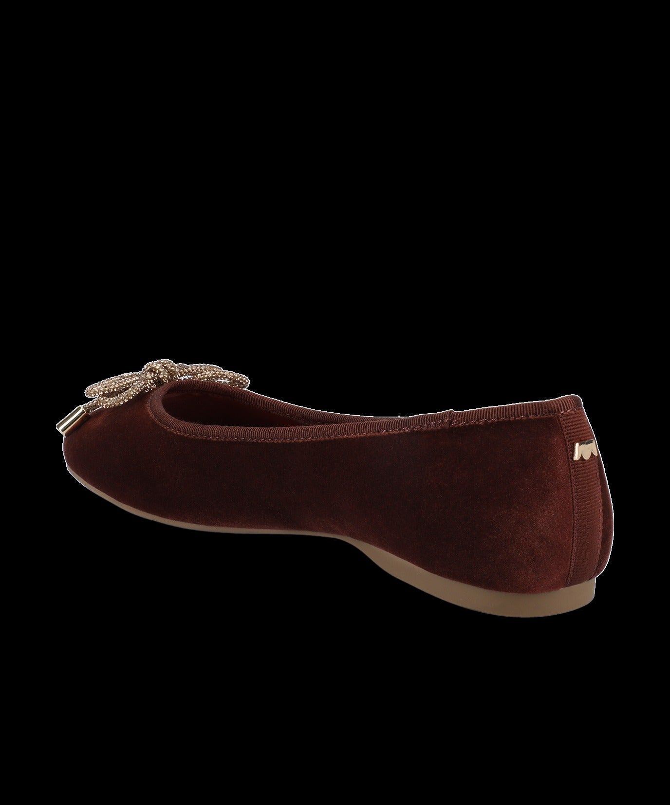 The Hummingbird - Brandy Velvet Jeweled Bow
