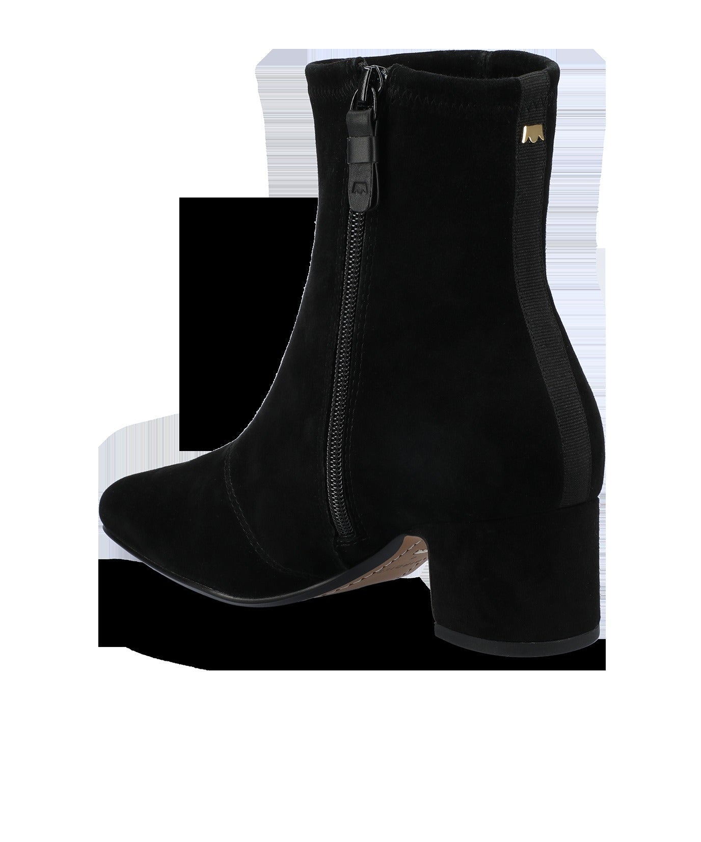 The Starling 50 Bootie - Black Stretch Suede