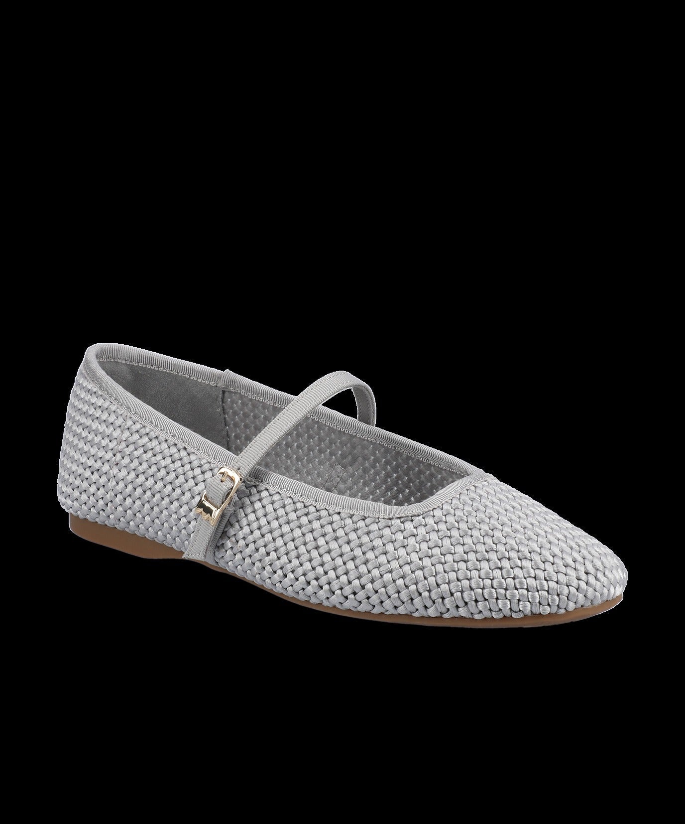 The Hummingbird Mary Jane - Silver Woven Satin