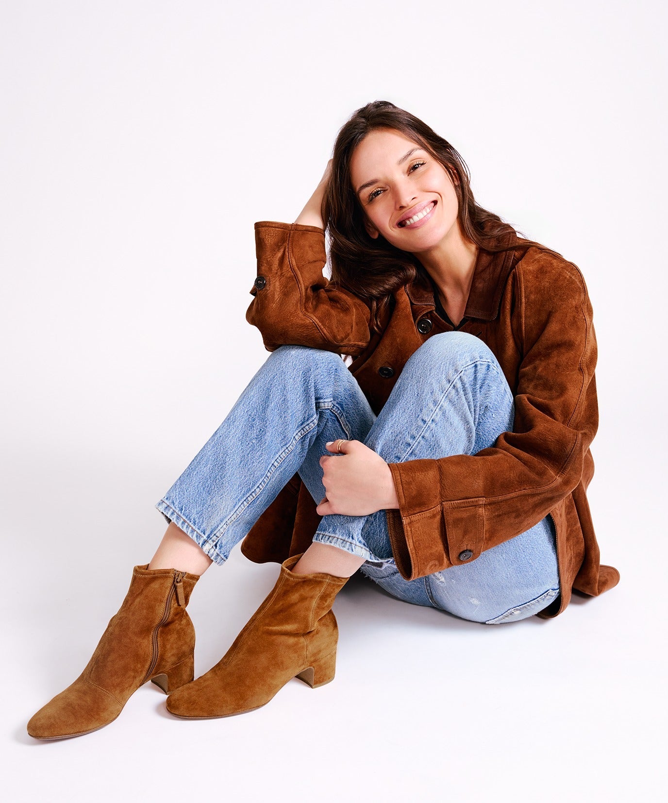 The Starling 50 Bootie - Tan Stretch Suede