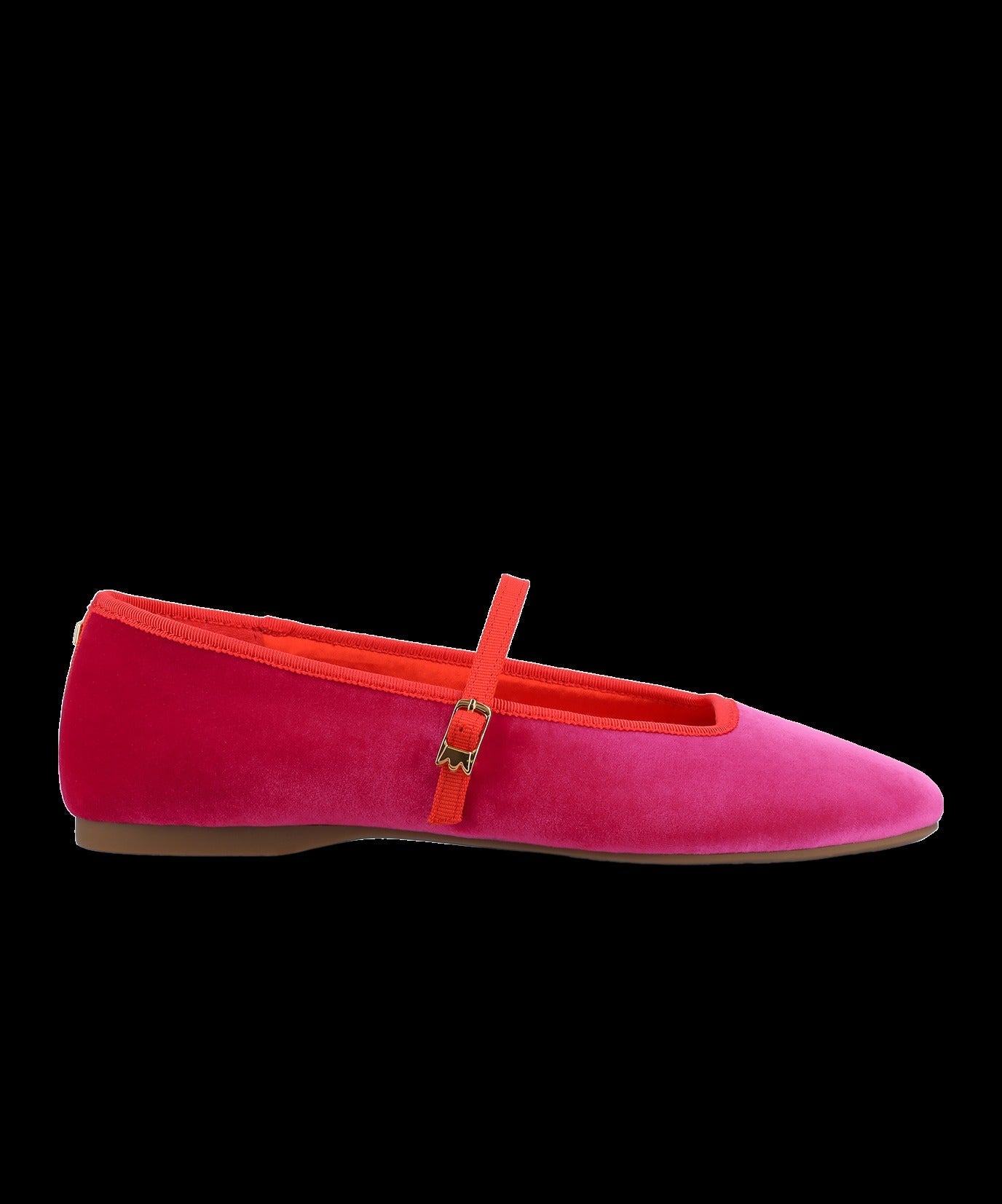 The Hummingbird Mary Jane - Hot Pink Velvet
