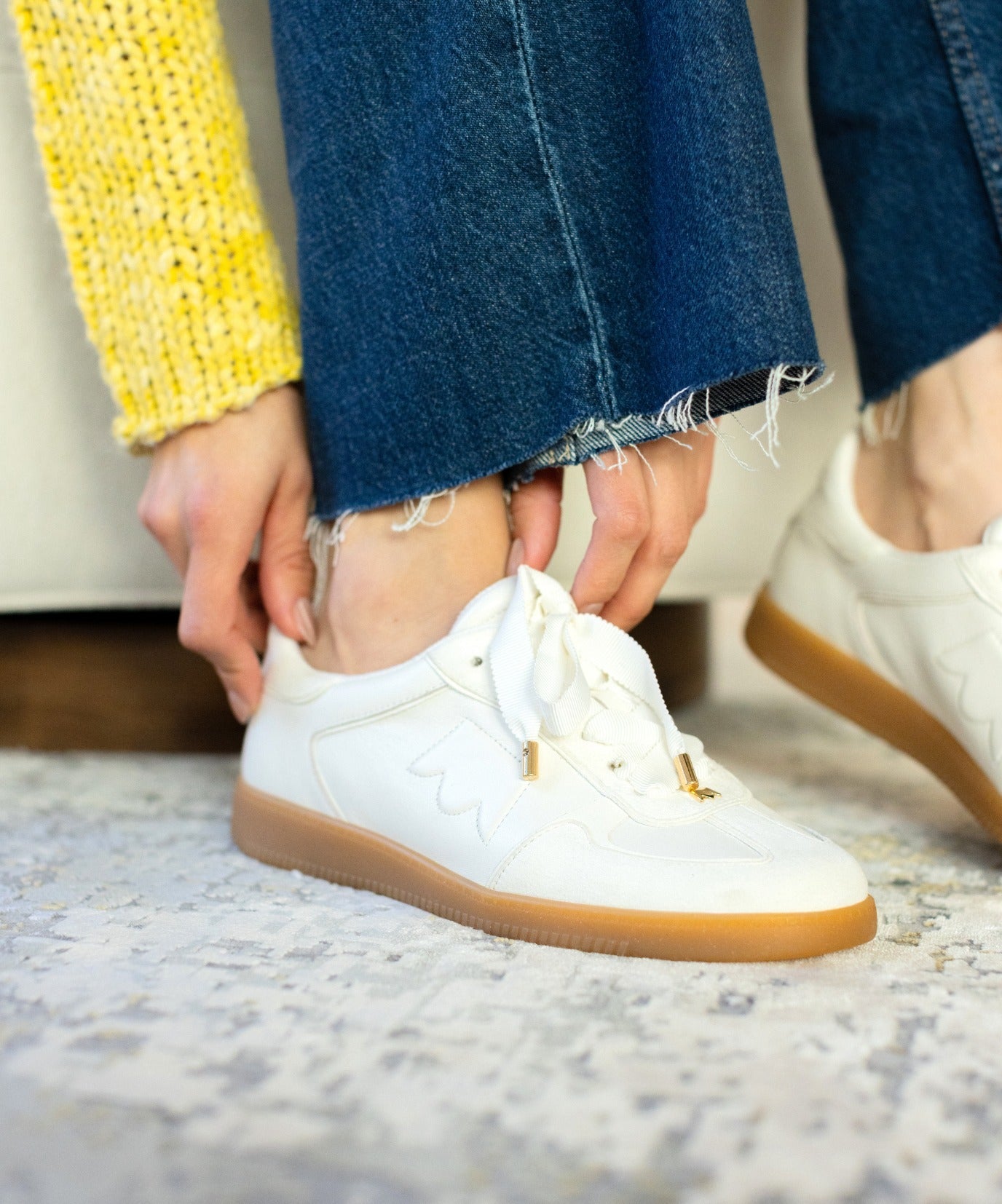 The Jay Sneaker - Off-White Leather