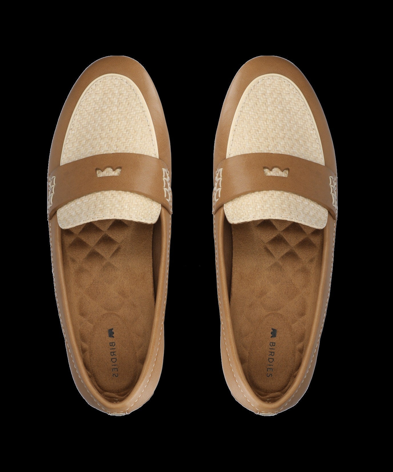 The Vesper Driver - Cappuccino Leather Raffia